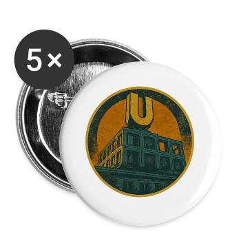 Dortmund U - Buttons large 2.2''/56 mm (5-pack) - white - Front