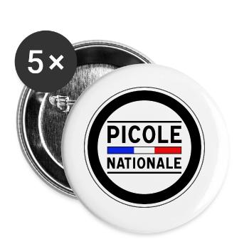 National Drinking Alley New Design - Buttons large 2.2''/56 mm (5-pack) - white - Front