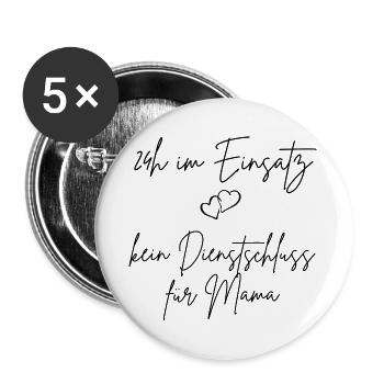 24-hour operation - no closing time for mom - Buttons large 2.2''/56 mm (5-pack) - white - Front