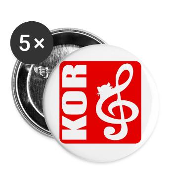 CHAT DE CONDUITE - Lot de 5 grands badges (56 mm) - blanc - Devant
