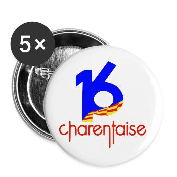 Department 16 Charentaise - Buttons large 2.2''/56 mm (5-pack) - white - Front