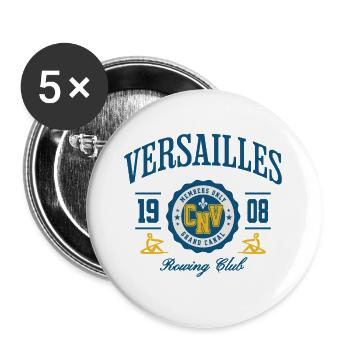 Versailles Grand Canal Rowing Club - Buttons large 2.2''/56 mm (5-pack) - white - Front