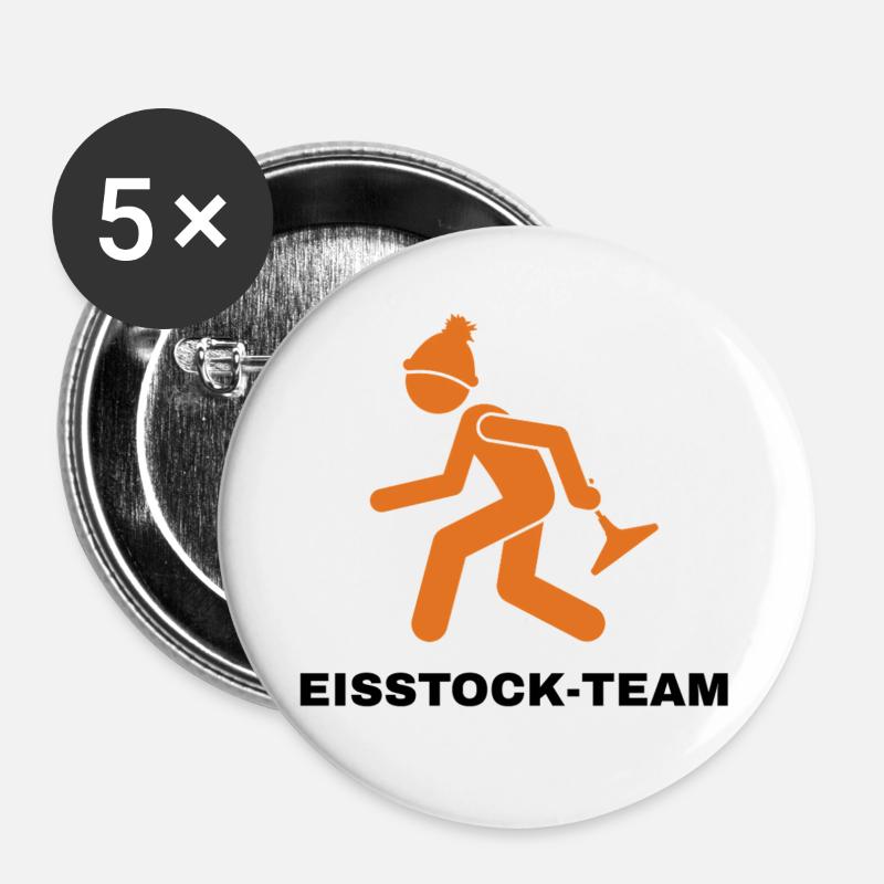 EISSTOCK-TEAM - Buttons large 2.2''/56 mm (5-pack) - white