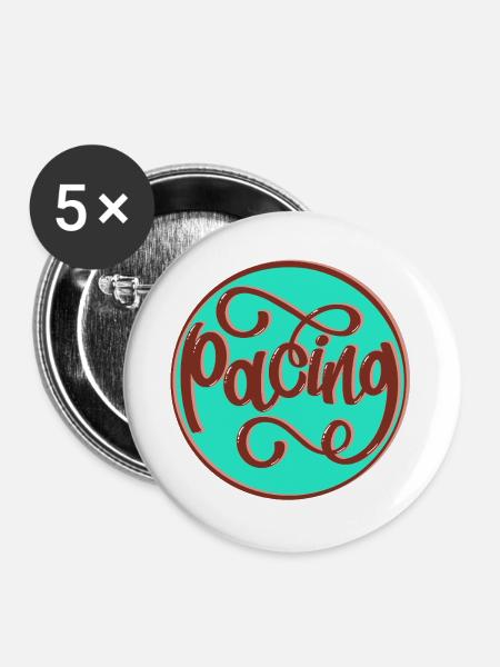 Pacing - Buttons groß 56 mm (5er Pack) - Weiß