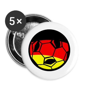 Football German Flag Art - Buttons large 2.2''/56 mm (5-pack) - white - Front