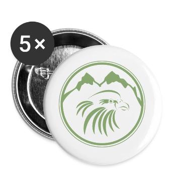 Adler_001c - Lot de 5 grands badges (56 mm) - blanc - Devant