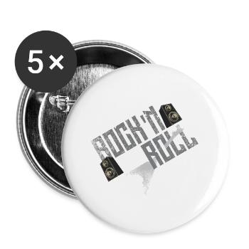 Rock It Folk Fusion - Buttons large 2.2''/56 mm (5-pack) - white - Front