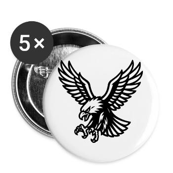 Falke - Buttons groß 56 mm (5er Pack) - Weiß - Vorne
