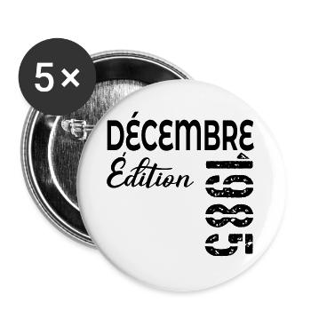 JUBILÄUMSAUSGABE DEZEMBER 1985 - Buttons groß 56 mm (5er Pack) - Weiß - Vorne