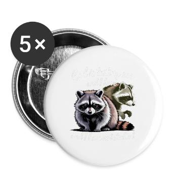 God is testing me and I have not studied - Buttons large 2.2''/56 mm (5-pack) - white - Front