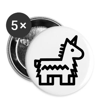 Pinata - Buttons large 2.2''/56 mm (5-pack) - white - Front