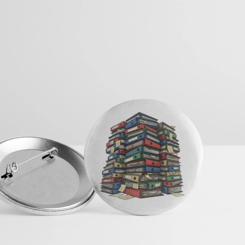 Folder Stack Office Chaos Buttons large 2.2''/56 mm (5-pack)