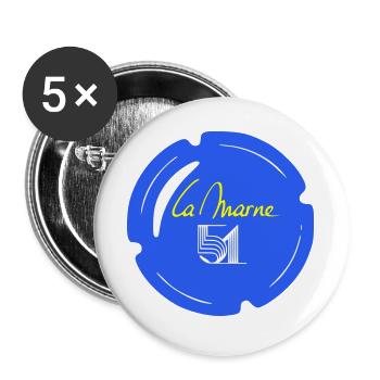Capsule la Marne 51 - Buttons large 2.2''/56 mm (5-pack) - white - Front