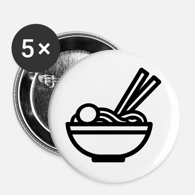 Ramen - Buttons large 2.2''/56 mm (5-pack) - white