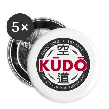 Kudo - Daido Juku - La voie du ciel vide - Lot de 5 grands badges (56 mm) - blanc - Devant
