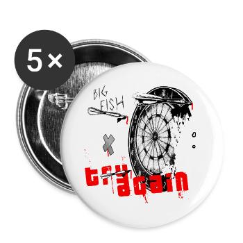 dart - Buttons large 2.2''/56 mm (5-pack) - white - Front