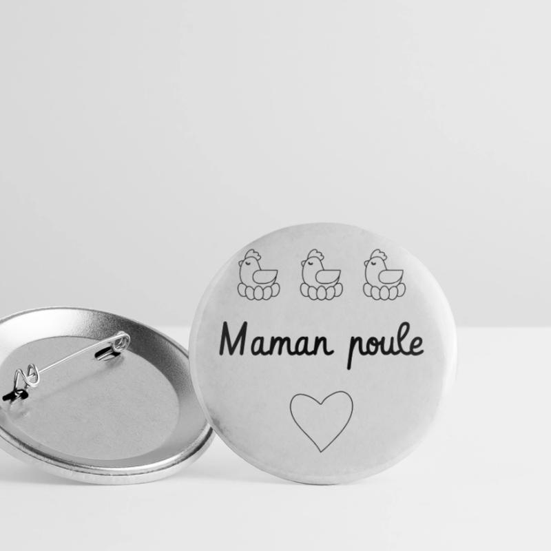 Gluckenmutter – Muttertag Buttons groß 56 mm (5er Pack)