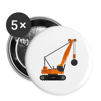 Wrecking ball crane - Buttons large 2.2''/56 mm (5-pack) - white - Front