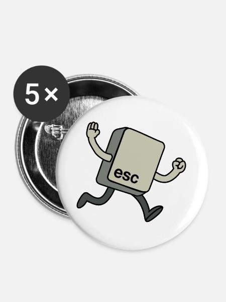 Esc-Schlüssel - Buttons groß 56 mm (5er Pack) - Weiß