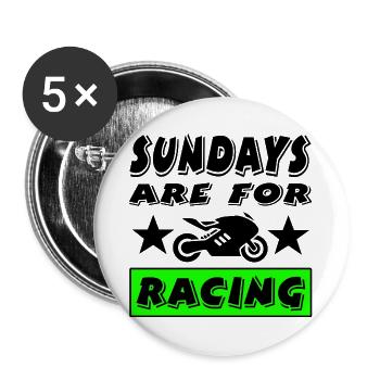 motorcycle - Buttons large 2.2''/56 mm (5-pack) - white - Front