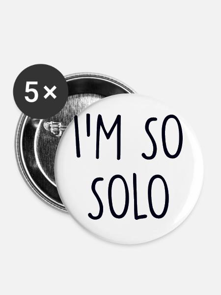 Solo - Buttons groß 56 mm (5er Pack) - Weiß