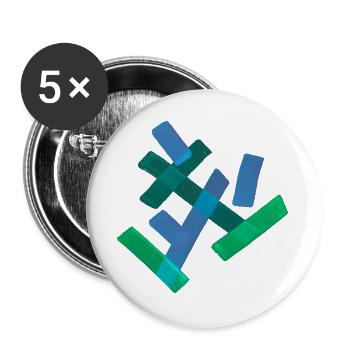 Abstract - Buttons large 2.2''/56 mm (5-pack) - white - Front