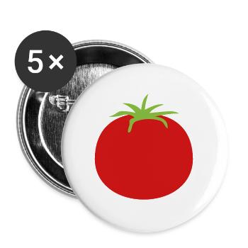 Tomato - Buttons large 2.2''/56 mm (5-pack) - white - Front