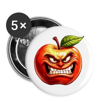 apple - Buttons large 2.2''/56 mm (5-pack) - white - Front