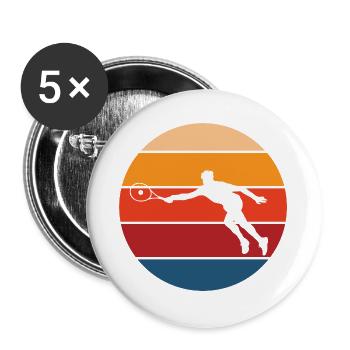 Tennis - Buttons large 2.2''/56 mm (5-pack) - white - Front