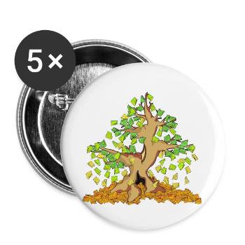 CAMBIUM - Lot de 5 grands badges (56 mm) - blanc - Devant