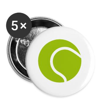 Tennis ball - Buttons large 2.2''/56 mm (5-pack) - white - Front