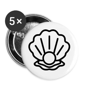 Oyster - Buttons large 2.2''/56 mm (5-pack) - white - Front