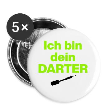 I'm Your Darter, Neon Style, Star War Style - Buttons large 2.2''/56 mm (5-pack) - white - Front