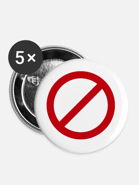 Stop War – Für Frieden & Freiheit - Buttons groß 56 mm (5er Pack) - Weiß