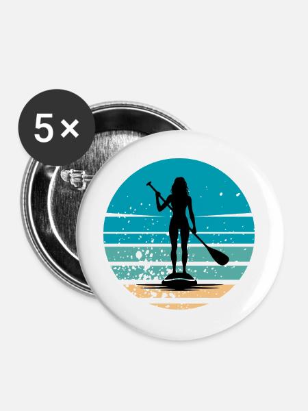 Paddle Paddle - Buttons groß 56 mm (5er Pack) - Weiß