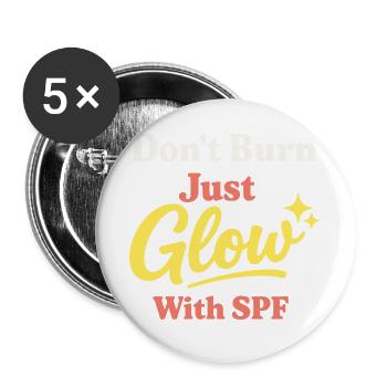 Spf Culture Identity Skin Care Humor - Buttons large 2.2''/56 mm (5-pack) - white - Front