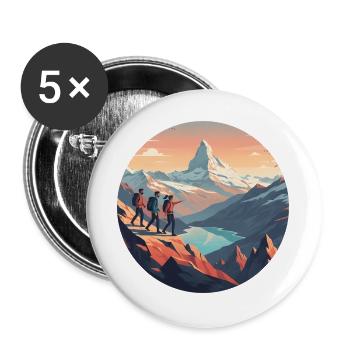 Wander - Buttons large 2.2''/56 mm (5-pack) - white - Front