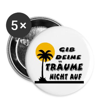 Dreams - Buttons large 2.2''/56 mm (5-pack) - white - Front