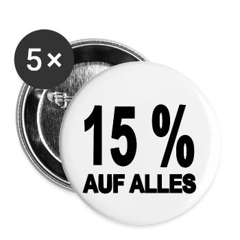 Rabais - Lot de 5 grands badges (56 mm) - blanc - Devant