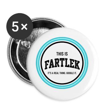 1_4 - Lot de 5 grands badges (56 mm) - blanc - Devant