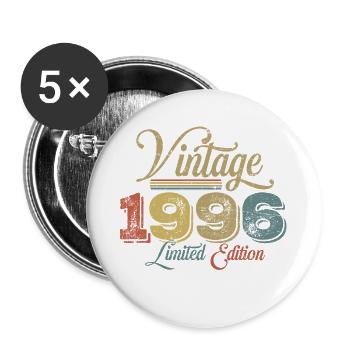 30e anniversaire du millésime 1996 - Lot de 5 grands badges (56 mm) - blanc - Devant
