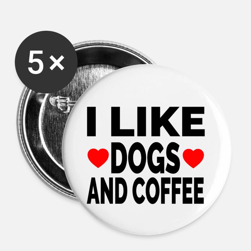 canine - Buttons large 2.2''/56 mm (5-pack) - white