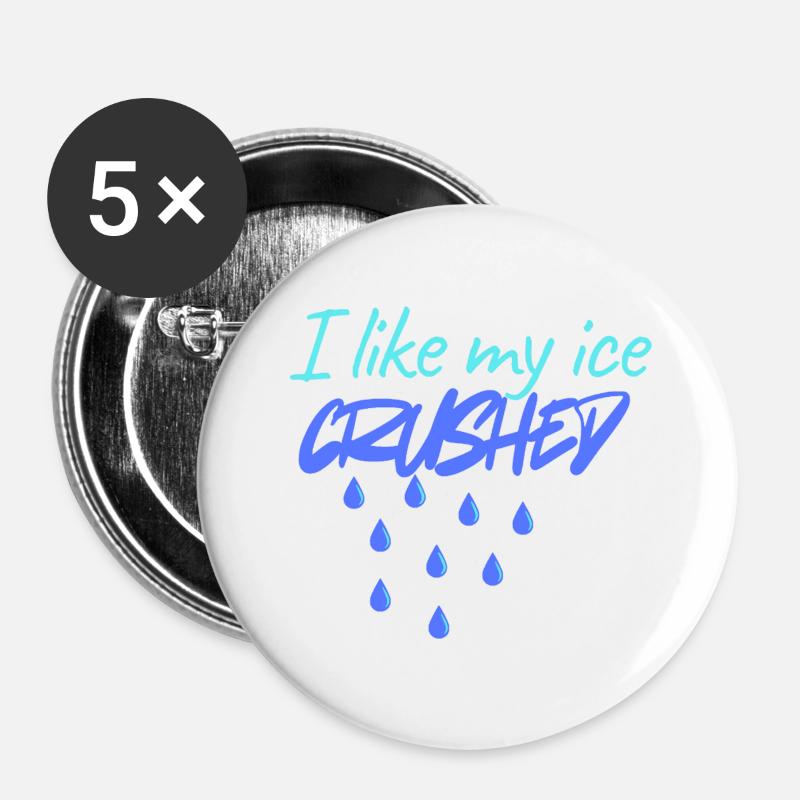 cool drinks - Buttons large 2.2''/56 mm (5-pack) - white