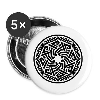 NoxstyllT4 - Buttons groß 56 mm (5er Pack) - Weiß - Vorne