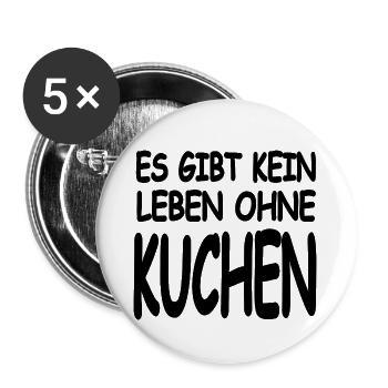Cake - Buttons large 2.2''/56 mm (5-pack) - white - Front