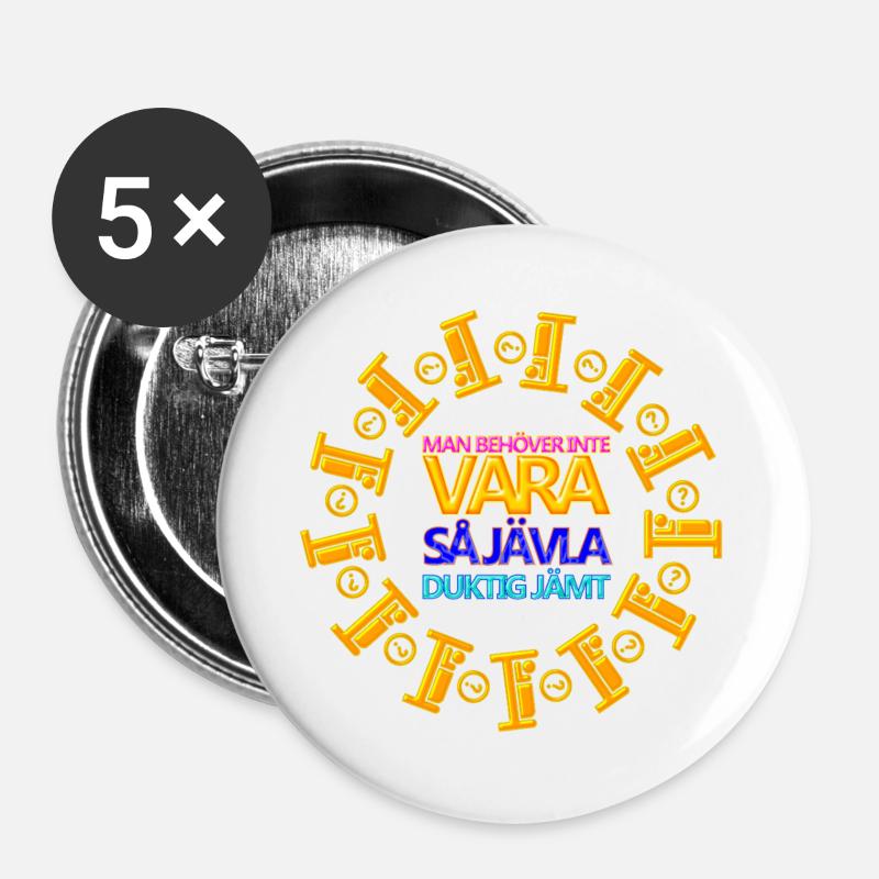 Constantly - Buttons large 2.2''/56 mm (5-pack) - white