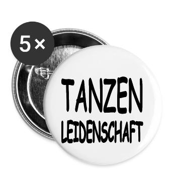 Dance - Buttons large 2.2''/56 mm (5-pack) - white - Front