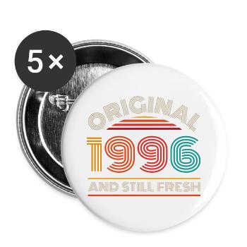 30e anniversaire du millésime 1996 - Lot de 5 grands badges (56 mm) - blanc - Devant