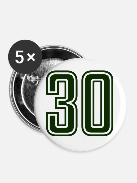 30 - Buttons groß 56 mm (5er Pack) - Weiß