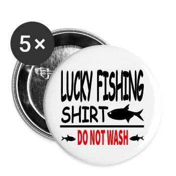 Angling - Buttons large 2.2''/56 mm (5-pack) - white - Front